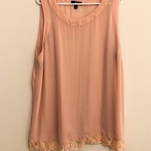 Blush Lace trimmed top